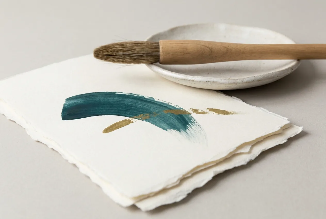 Watercolor painting and art supplies represent the Society and Culture field in the AHEG Resources course catalogue.